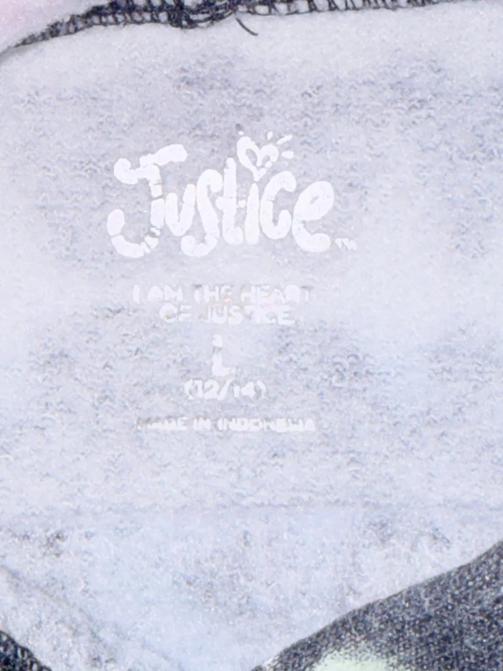 Justice Girls Tie-Dye Pullover Hoodie Size L (12/14) Black Pink Blue